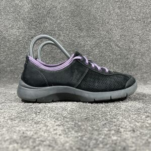 Dansko Elise Oxford Women's Sz EU 36 US 6 Black Purple Comfort Nurse Shoes Used